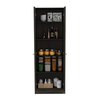 Tuhome Multistorage Cabinet, Double Door, Five Shelves, Espresso/Black ACW6555